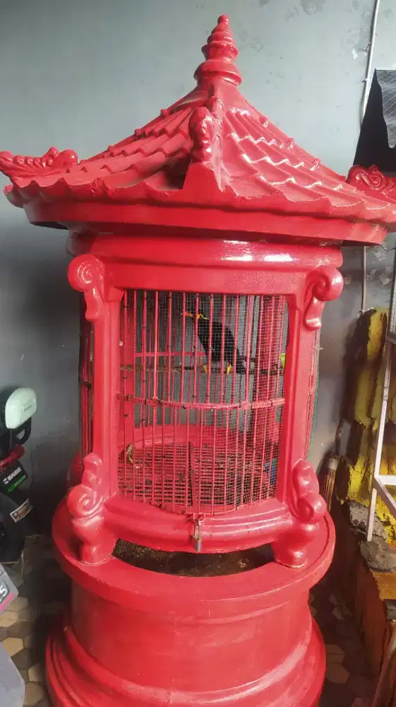 Kandang burung bahan beton,msh bagus