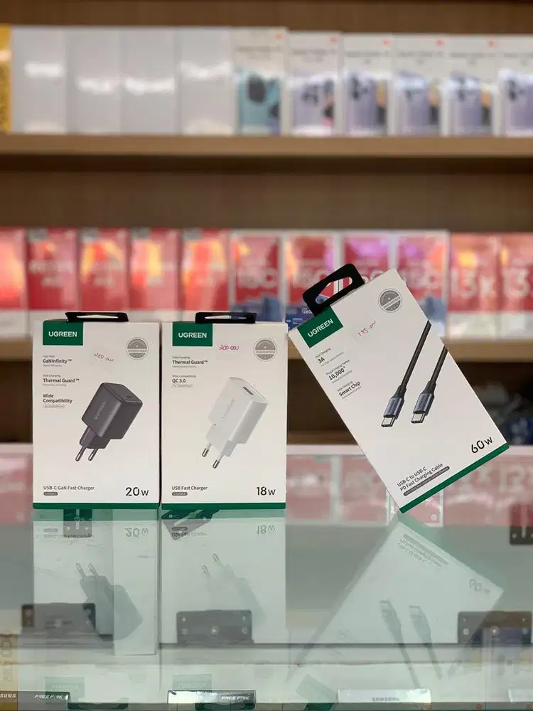UGREEN Kepala Charger USB-C iPhone Ipad Android Fast Charging 20W
