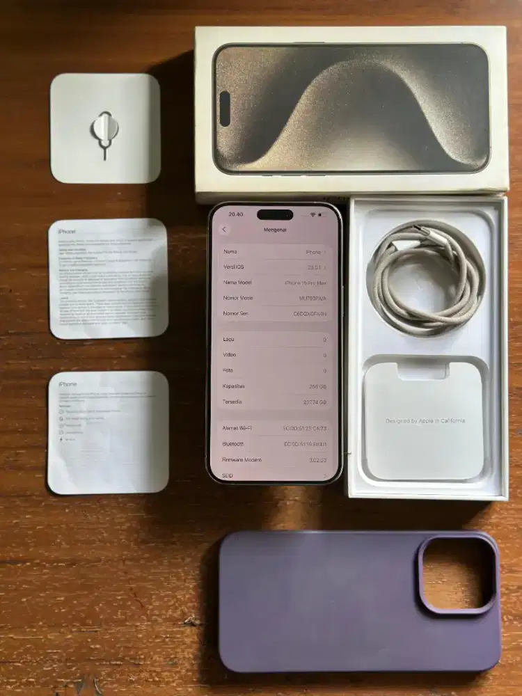 iphone 15 pro max 256gb resmi ibox pa/a
