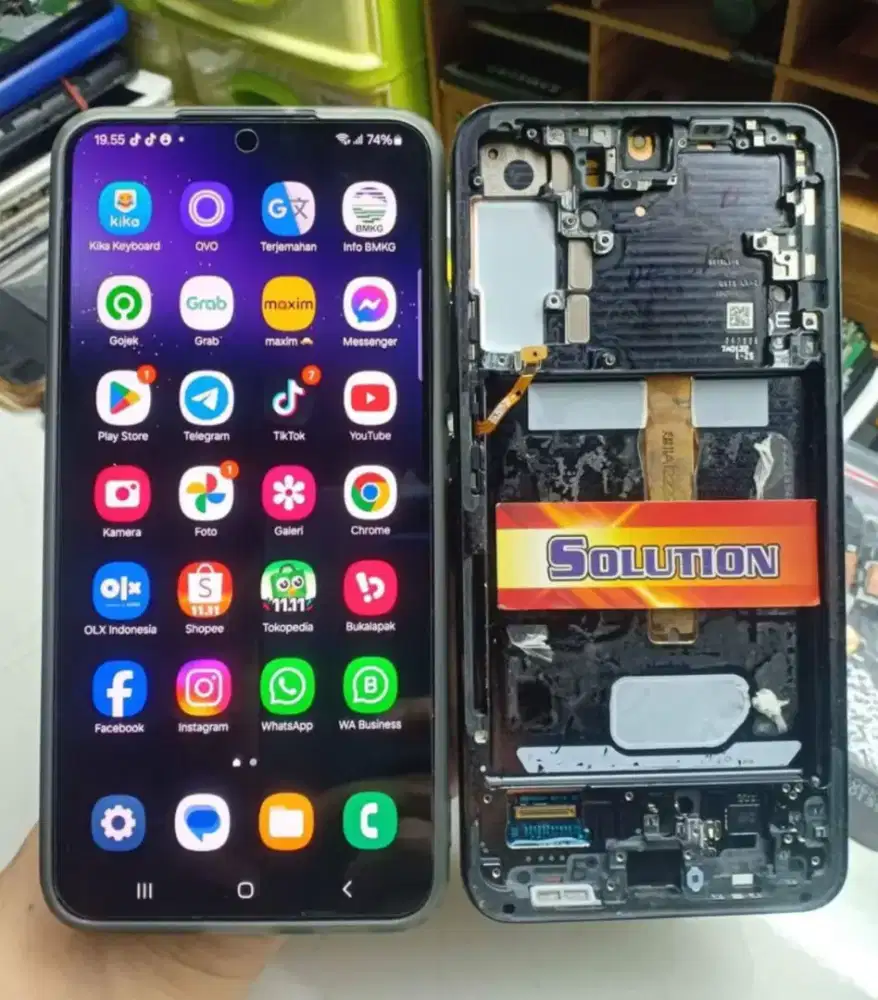 LCD TOUCHSCREEN SAMSUNG S22 PLUS ORI OLED + PASANG