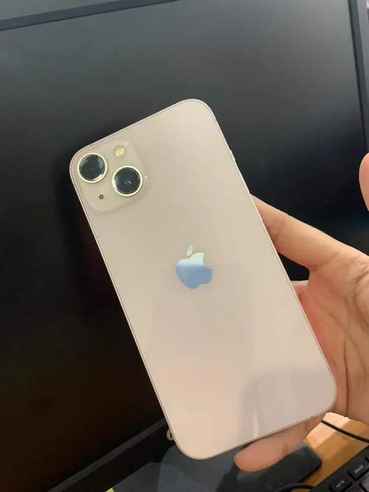 Iphone 13 128gb Mulus Starlight Pink Lengkap Free Case
