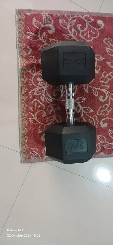 Dumbell besi 30 kg mulus