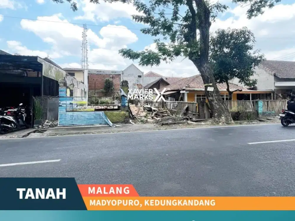Dijual Tanah Pinggir Jalan Poros Raya Dekat Exit Tol Madyopuro Malang