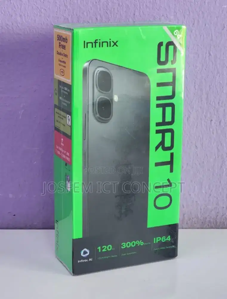 INFINIX SMART 10 4/64GB GARANSI RESMI INFINIX 1 TAHUN BISA CICILAN/COD