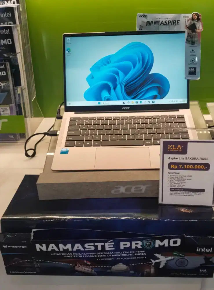 Acer Special Aspire Sakura Rose ada promo cashback di KLA Komputer