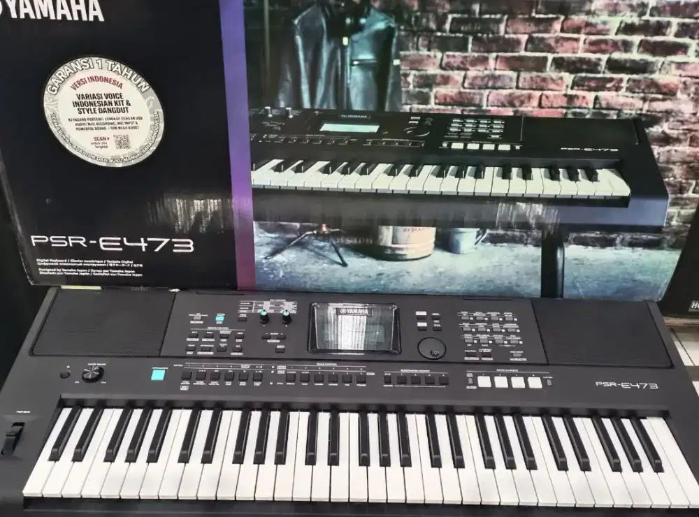 DIJUAL YAMAHA PSR E473 GRESS NEW HANYA REVIEW PIANO TUTOR LIKE BARU LK