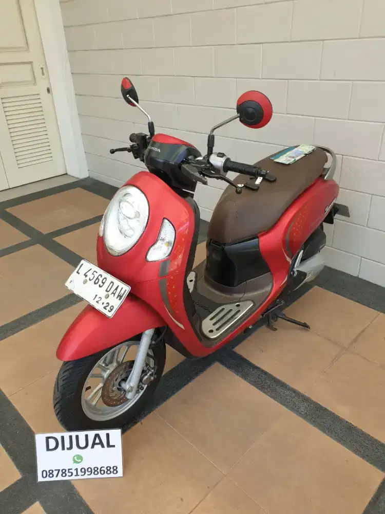 Km26Rb Honda SCOOPY KEYLESS TerTinggi (L)STNK BARU +BAN BARU SiapPakai