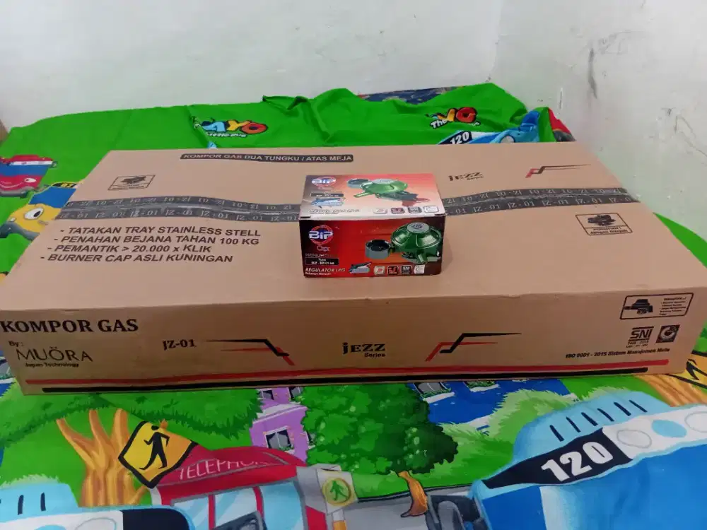 Kompor gas 2 tungku baru fullset