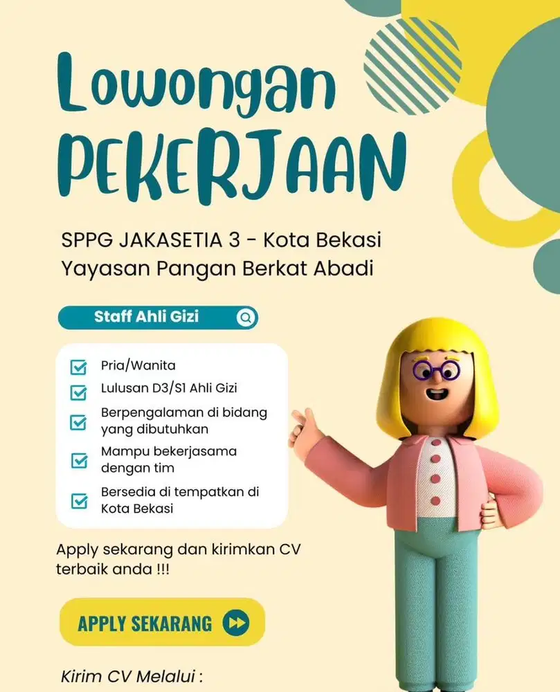 AHLI GIZI UNTUK DAPUR (MBG)