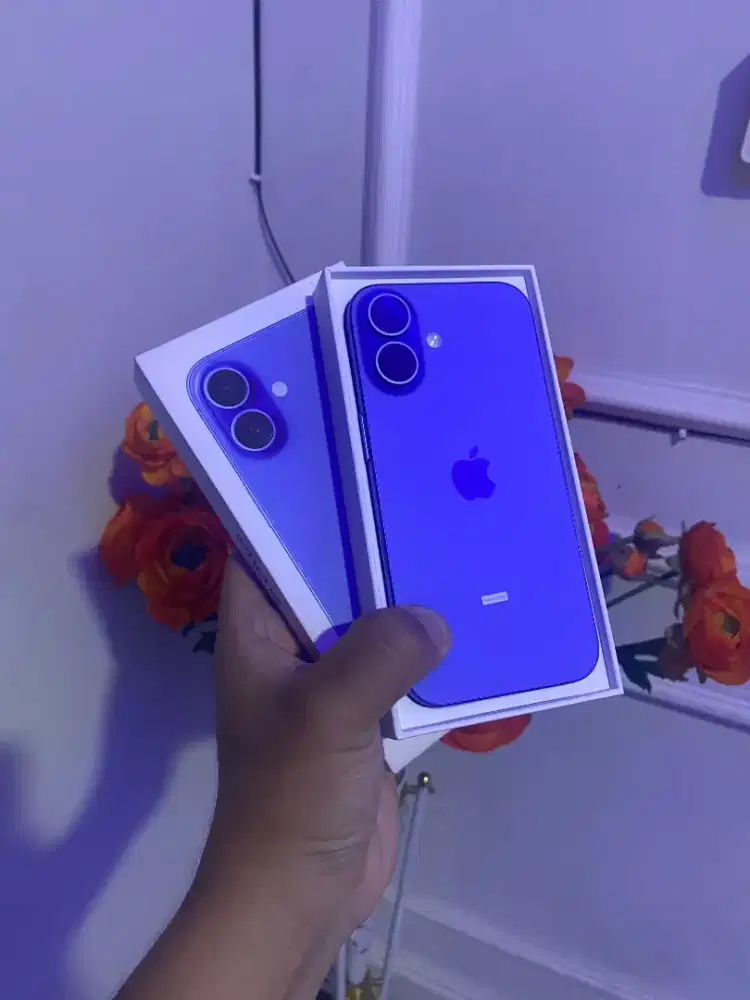- iPhone 16 UltraMarine iBox HB 100 Garansi ON 2026 Fullset