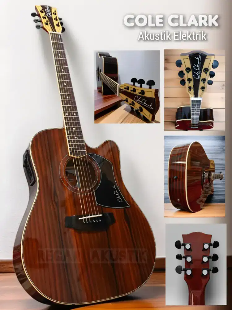 Gitar akustik elektrik cole clark