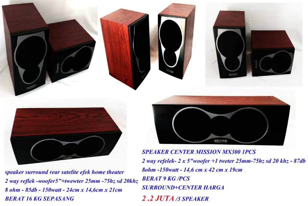speaker surround center mission