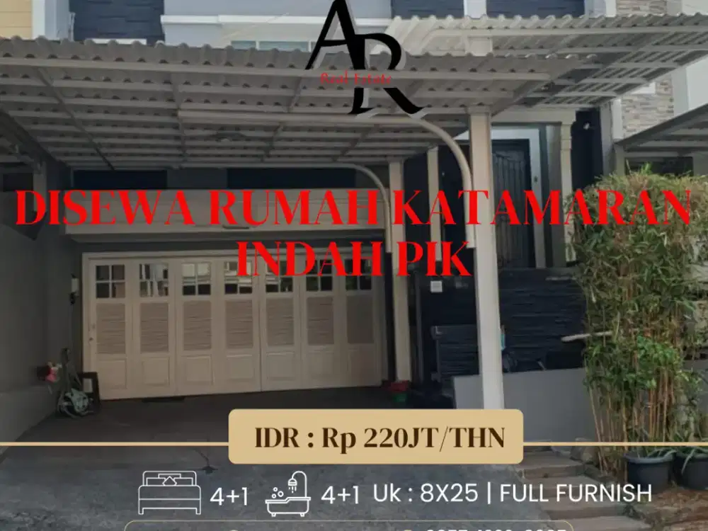 DISEWAKAN CEPAT RUMAH KATAMARAN INDAH PIK