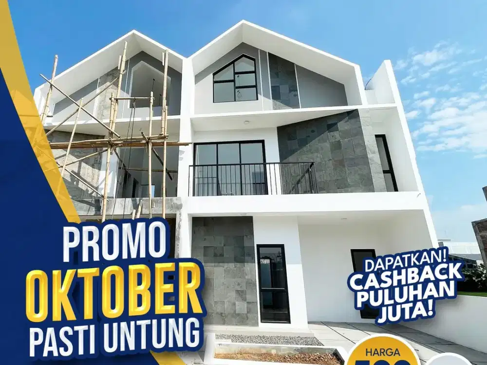 Rumah mewah 2 lantai 580 juta nett 7 menit ke UNS