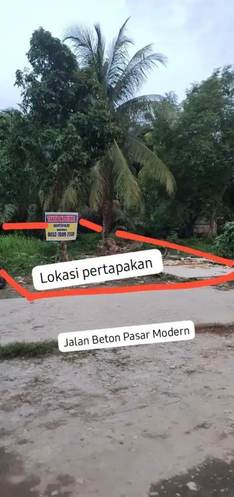 Tanah dijual di Depan Pajak Modern Kota Subulussalam