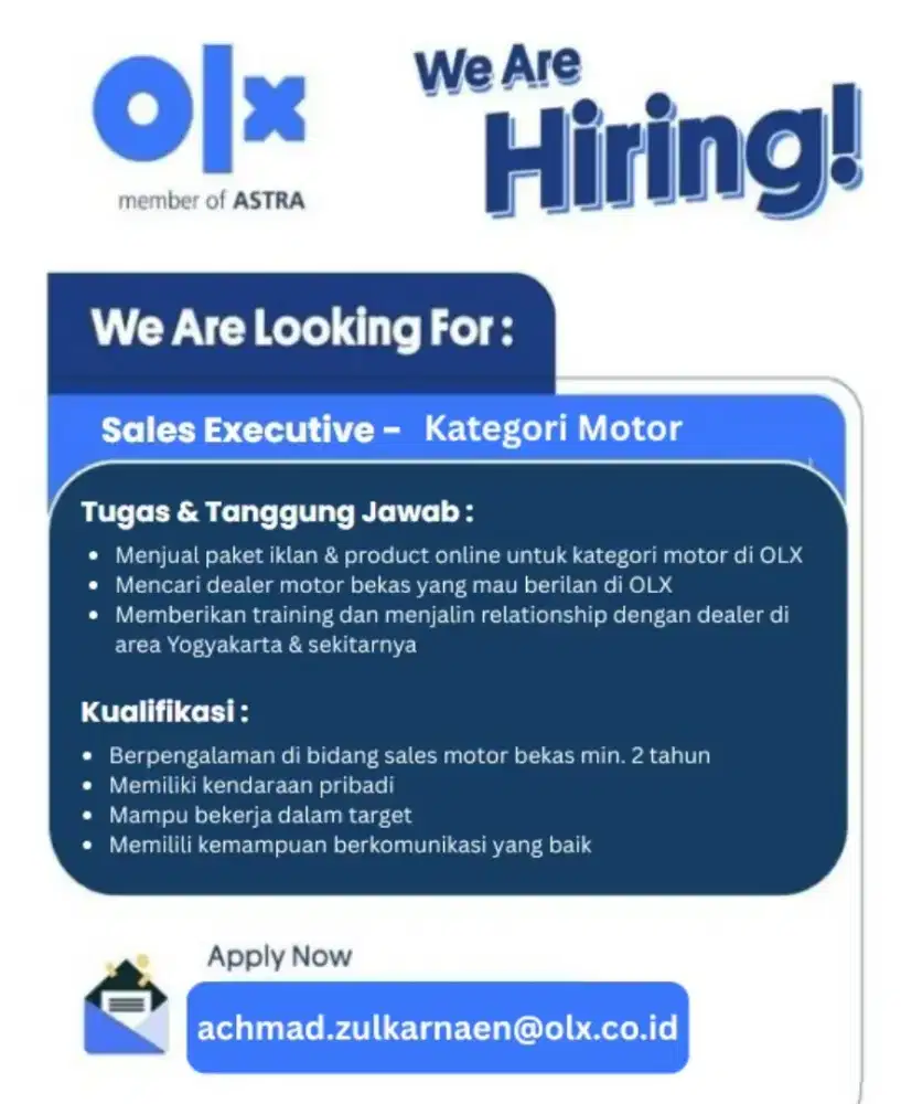 Sales Executive - Motor Bekas