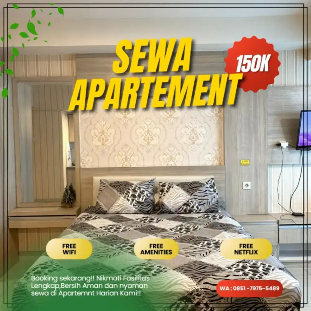 SEWA APARTEMEN JAKARTA PUSAT GREEN PRAMUKA HARIAN/TRANSIT TERMURAH