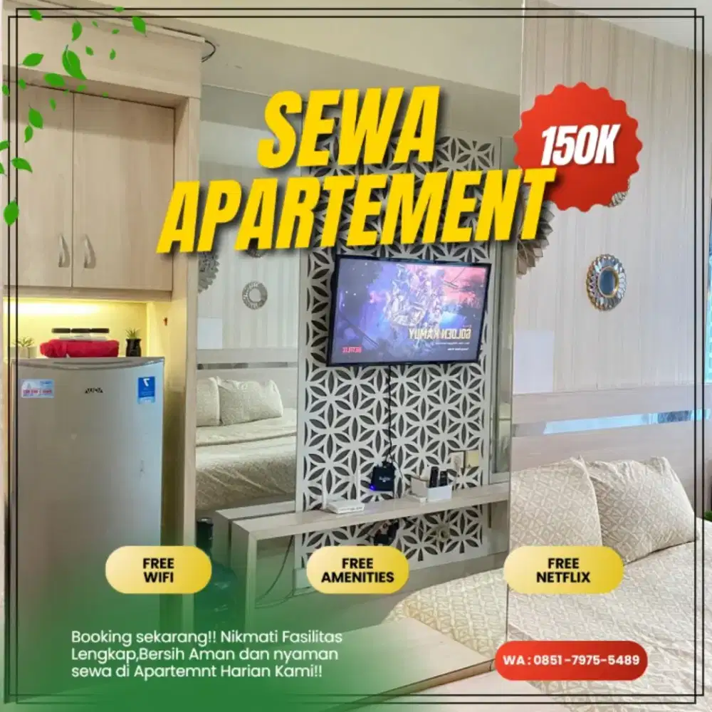 SEWA APARTEMEN HARIAN/TRANSIT JAKARTA PUSAT GREEN PRAMUKA TERMURAH