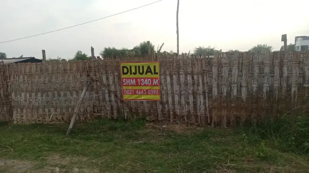 Tanah strategis shm 1340m dekat pom Raci Batangan