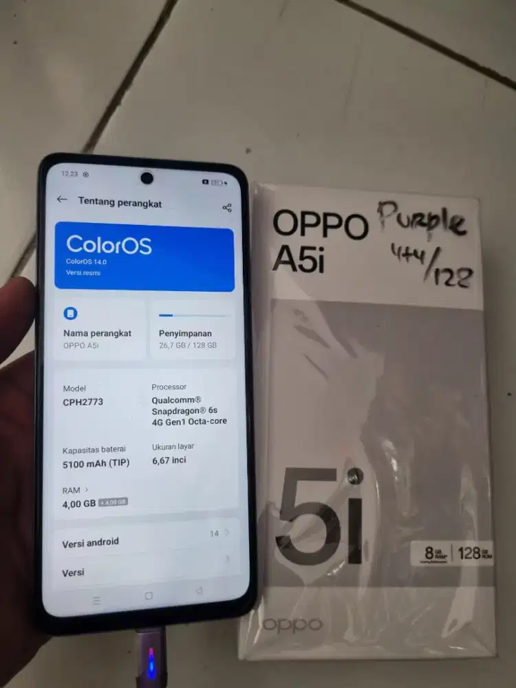 Jual oppo a5i like new
