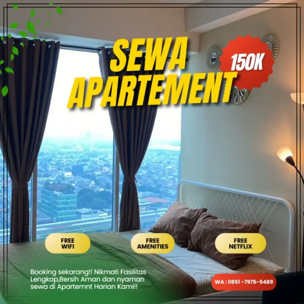 SEWA APARTEMEN TANGERANG SPRINGWOOD RESIDENCE HARIAN/TRANSIT TERMURAH