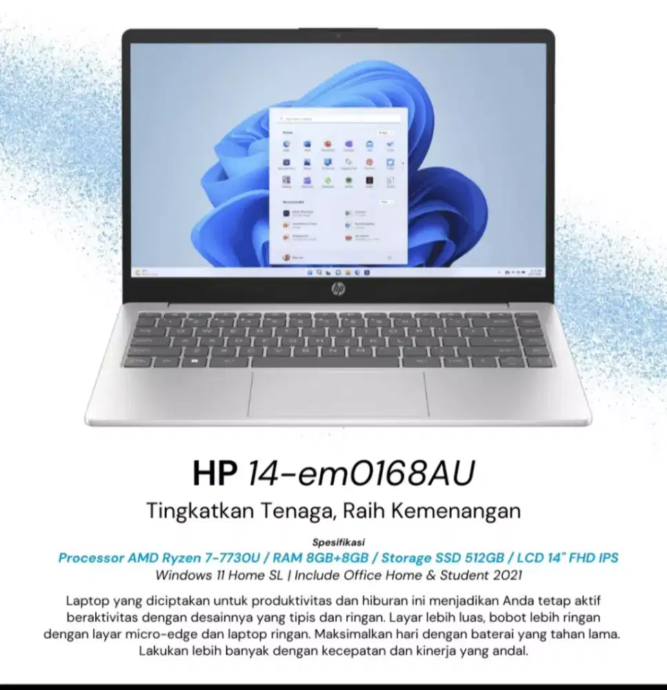 CREDIT LAPTOP MREK HP