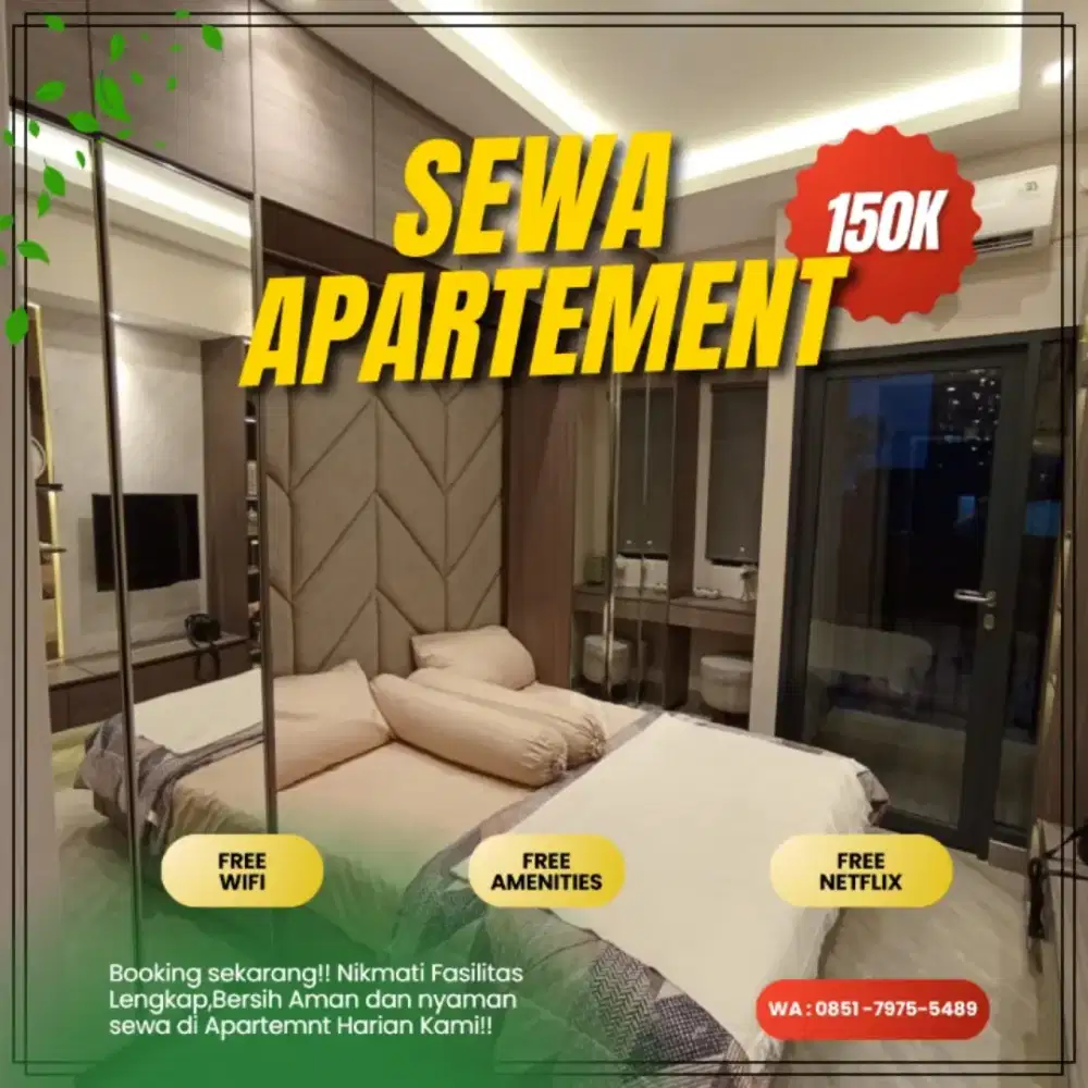 SEWA APARTEMEN HARIAN/TRANSIT SKYHOUSE BSD CITY TANGERANG TERMURAH