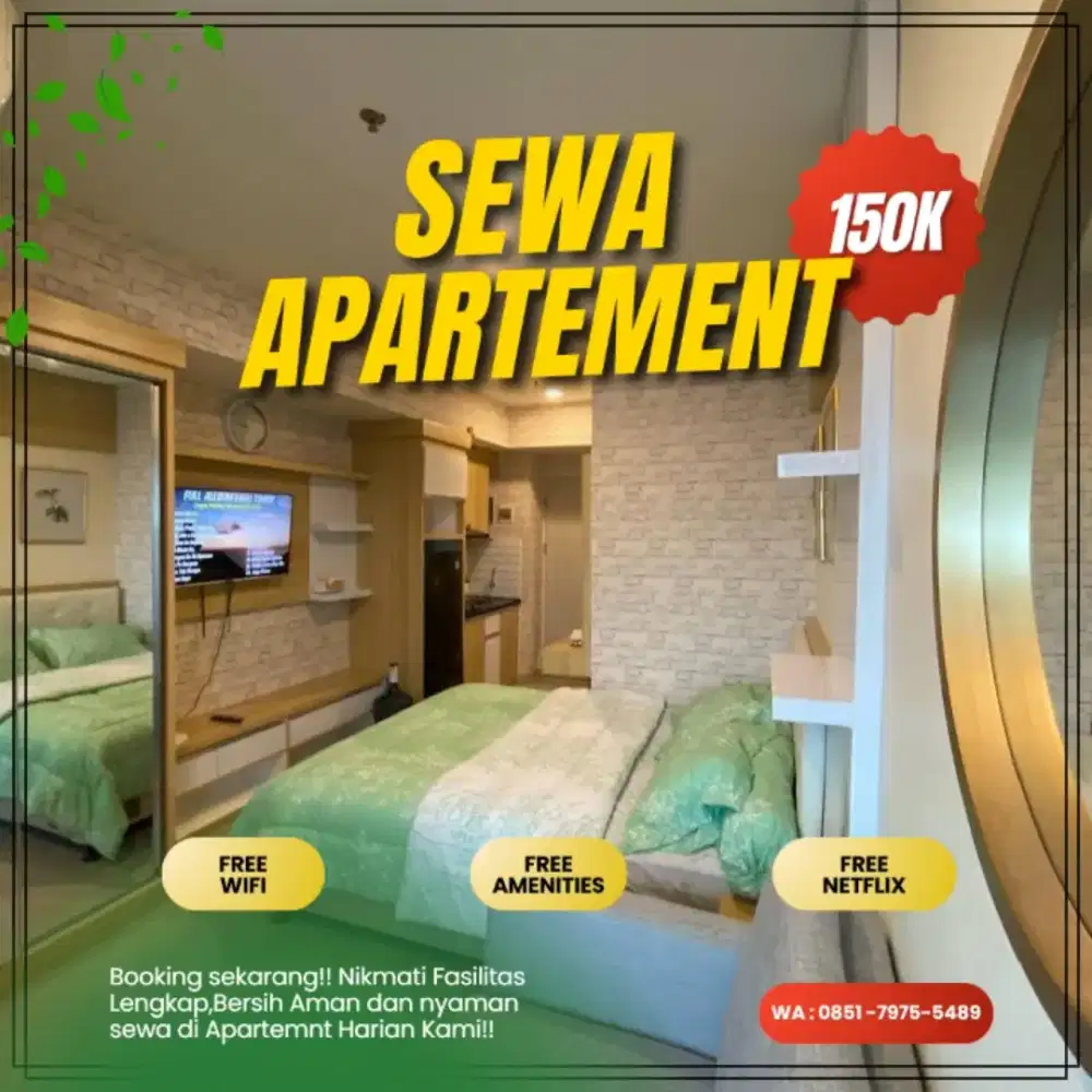 SEWA APARTEMEN TANGERANG HARIAN/TRANSIT EMERALD BINTARO TERMURAH