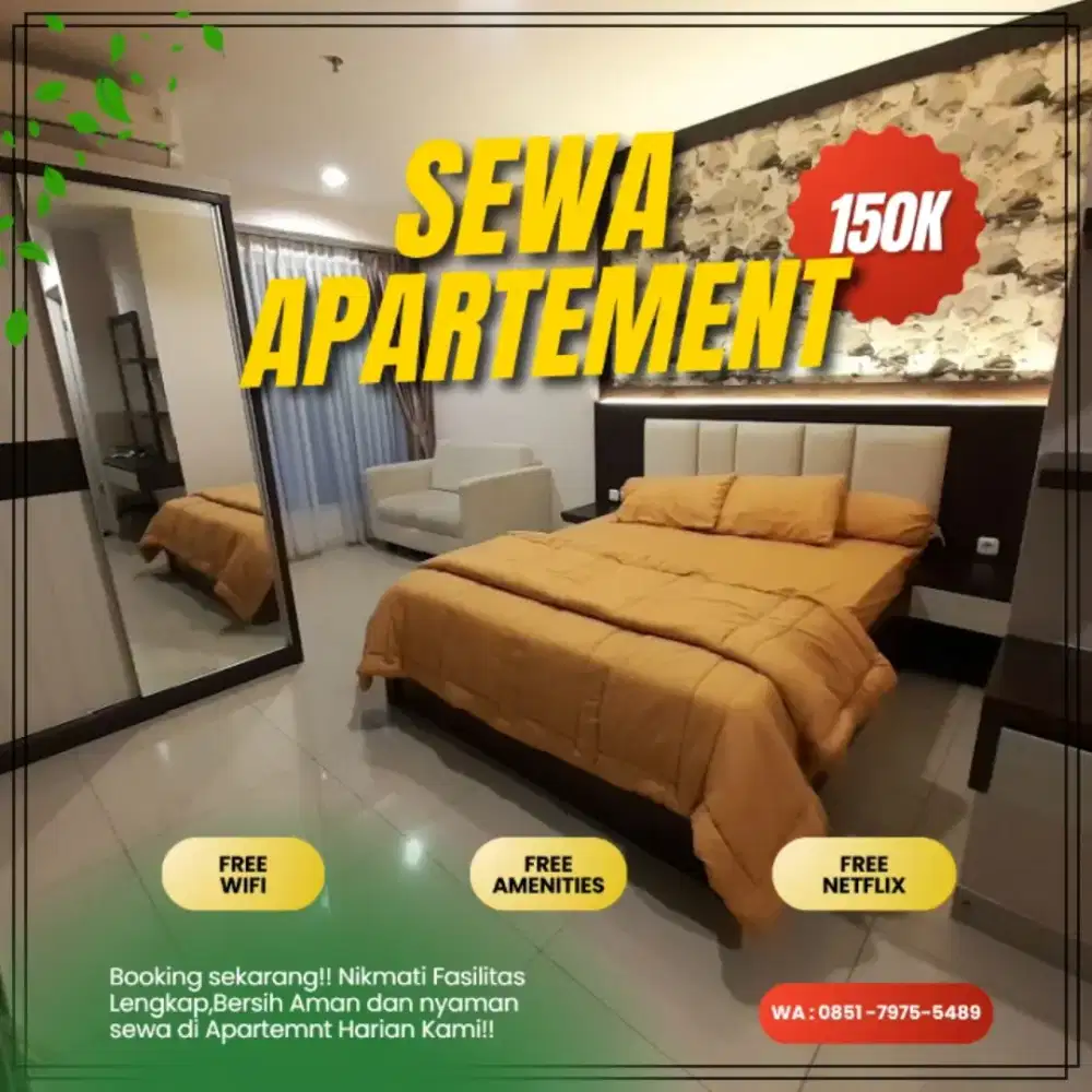SEWA APARTEMEN BINTARO ICON TANGERANG SELATAN HARIAN/TRANSIT TERMURAH