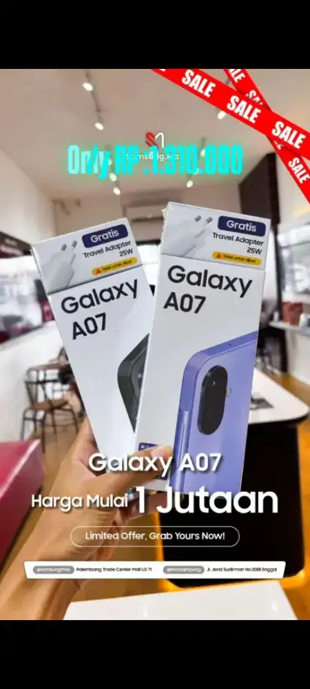 New samsung galaxy A07 4/64