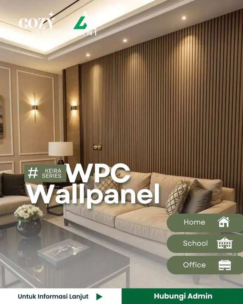 WPC Wallpanel Laiv keira series panjang 2,9m | panel dinding indoor