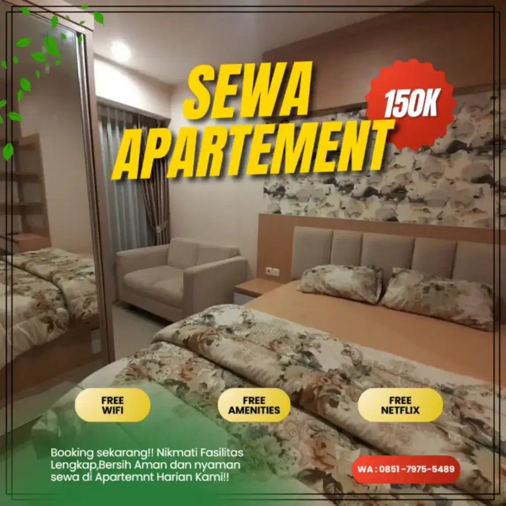 SEWA APARTEMEN HARIAN/TRANSIT BEKASI TIMUR GRAND DHIKA CITY TERMURAH