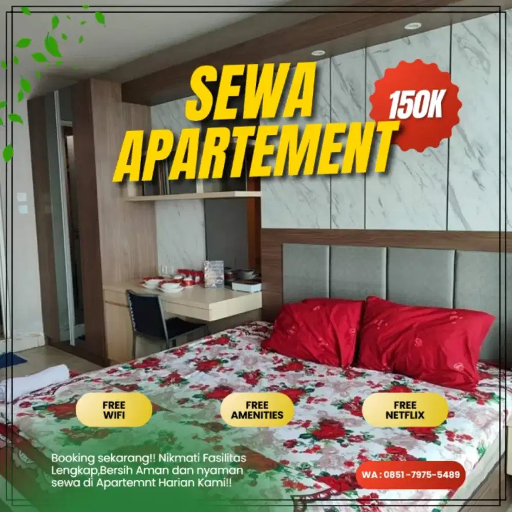 SEWA APARTEMEN BEKASI SELATAN GRAND KAMALA LAGOON HARIAN/TRANSIT
