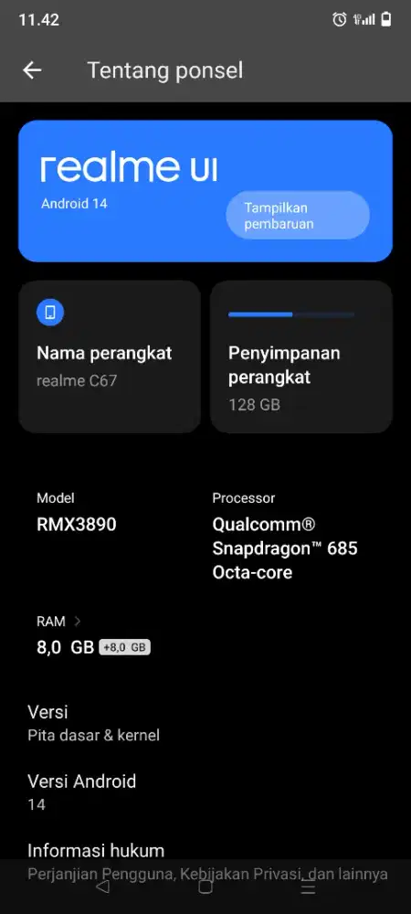 Realme C 67 green