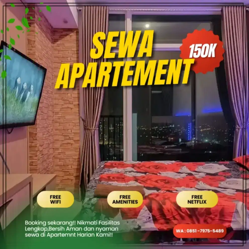 SEWA APARTEMEN DEPOK TSM TRANSPARK CIBUBUR HARIAN/TRANSIT TERMURAH