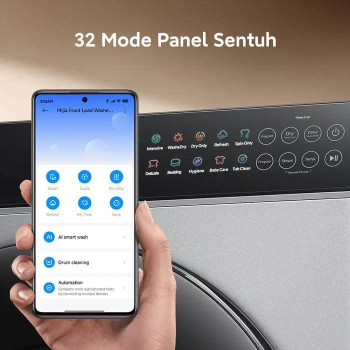 Xiaomi Mijia Mesin Cuci Front Load Washer Dryer 10.5kg