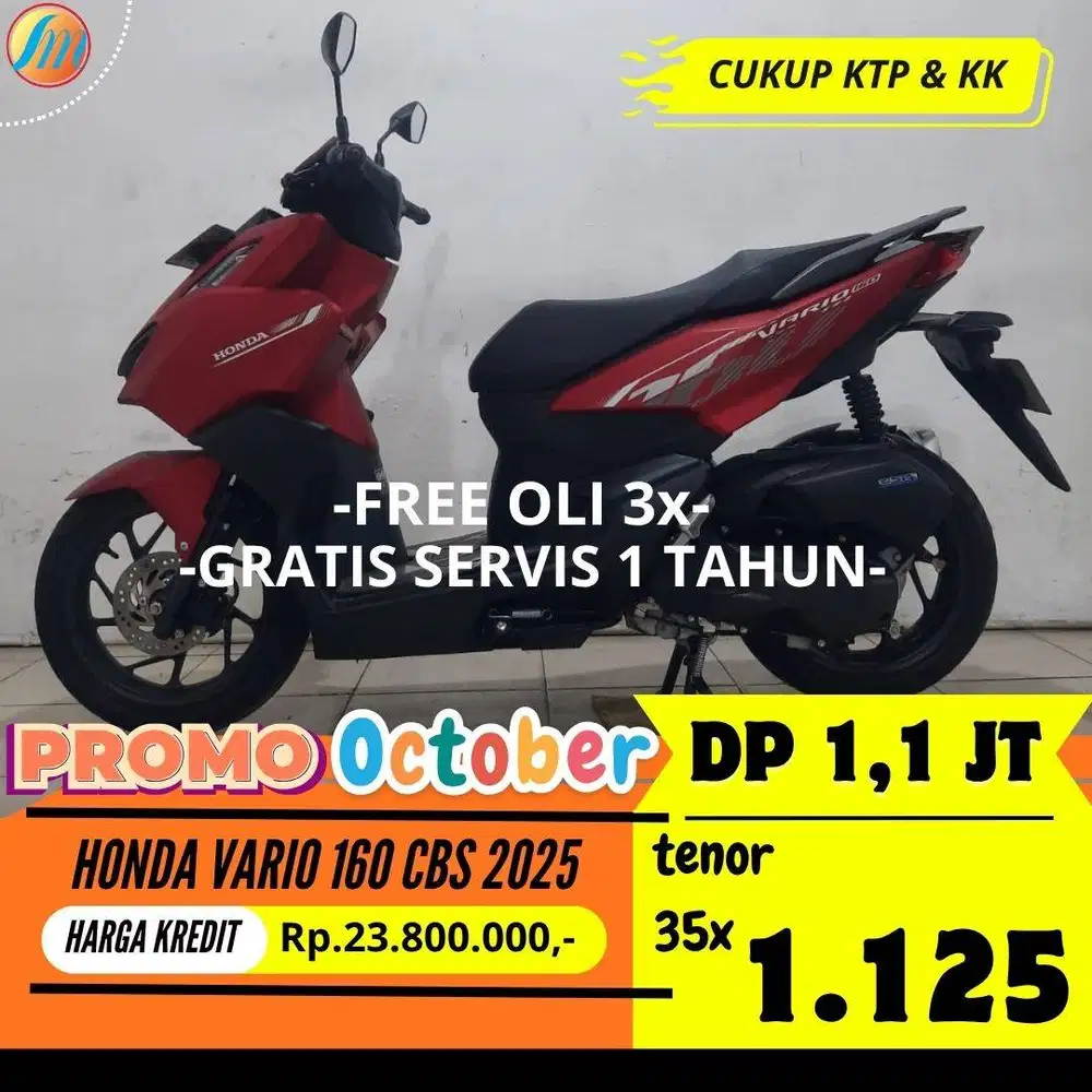 HONDA VARIO 160 CBS 2025 SEKEN KREDIT MURAH ANGSURAN SANGAT TERJANGKAU