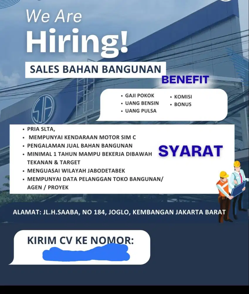SALES BAHAN BANGUNAN