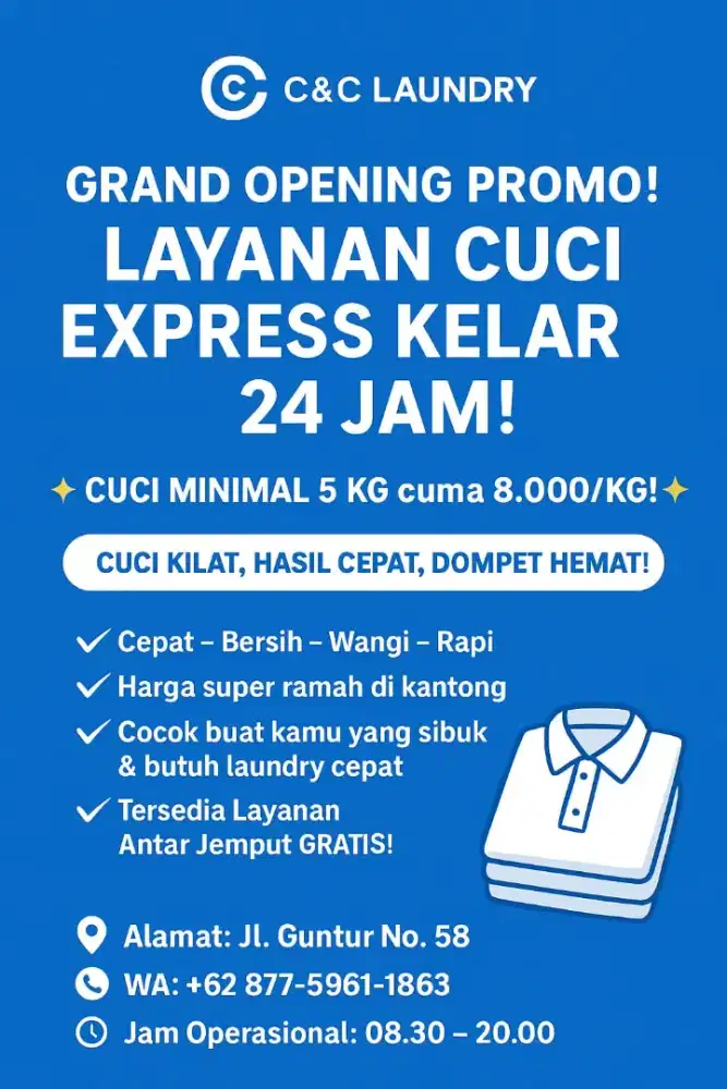 Jasa laundry &dry clean