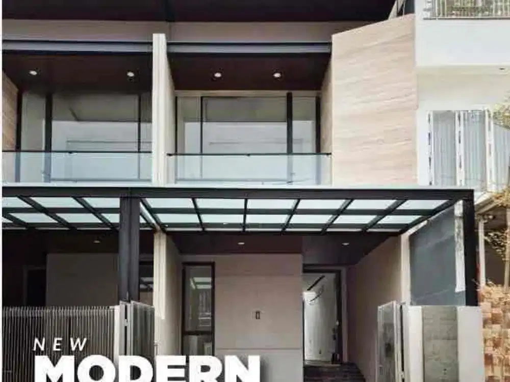 Jual rumah modern tropical kuoang surabaya barat