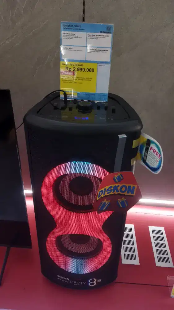 SPEAKER SHARP CBOX-PS8CB ACTIVE SPEAKER
