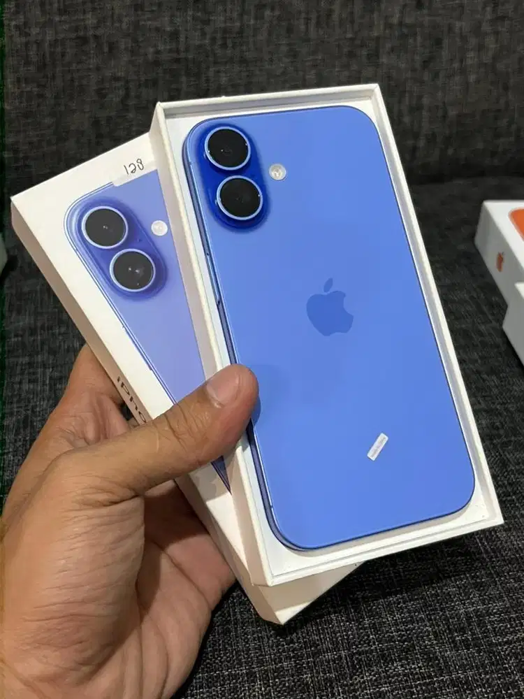 Iphone 16 128 iBox bluemarine garansi maret 2026 bisa Tt