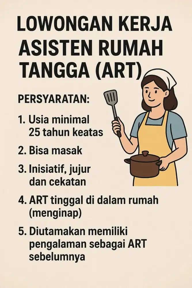 LOWONGAN KERJA ART