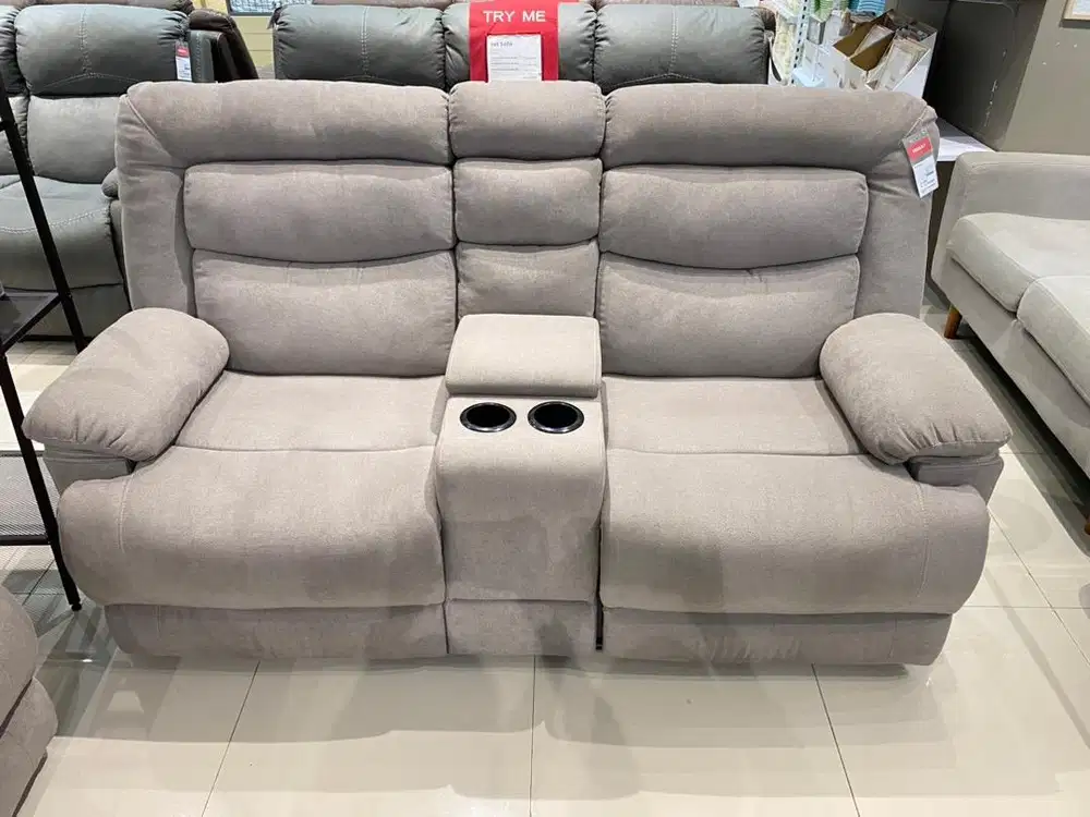 SOFA RECLINER 2 SEATER + CUPHOLDER ‼️