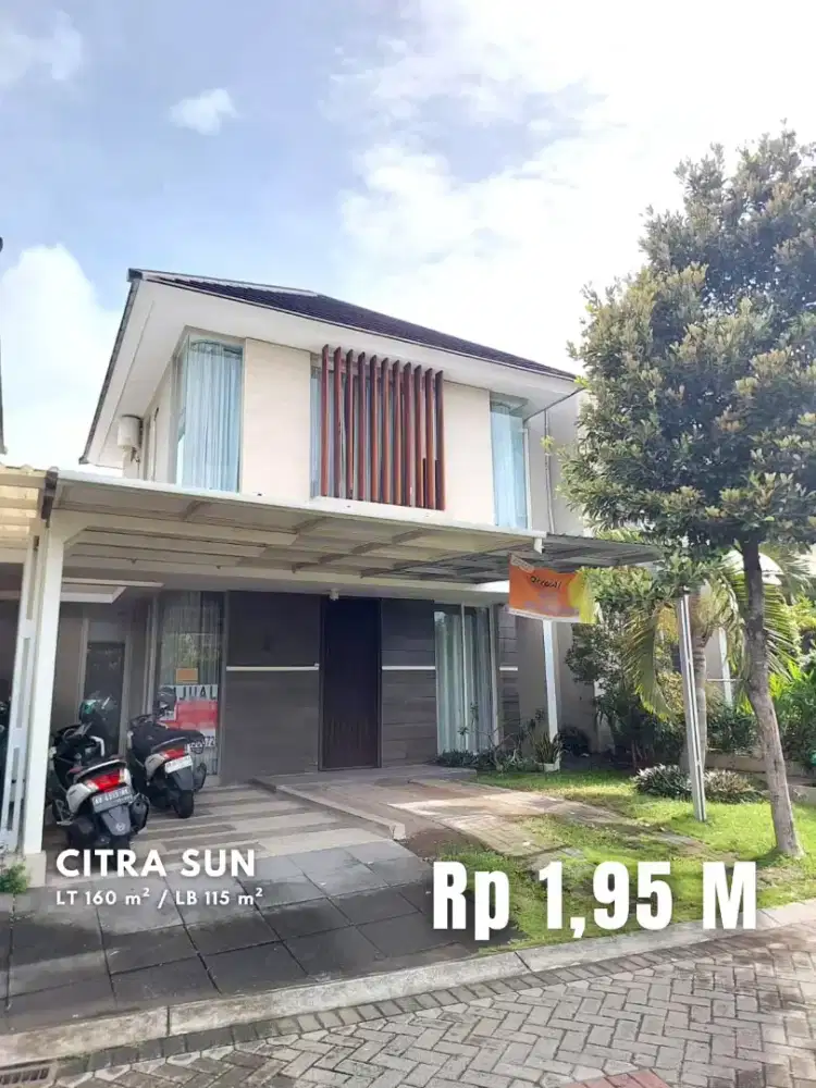 Dijual Rumah Halaman Luas di Perumahan Citra Sun Garden jl Jogja Solo