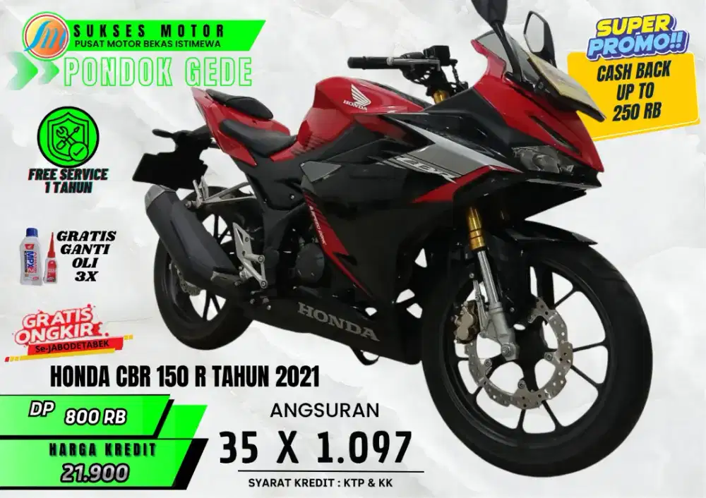 Honda CBR 150R TAHUN 2021 NOMINES