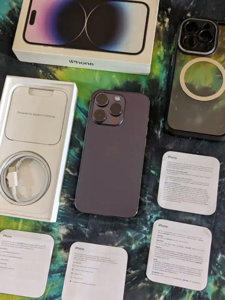 iPhone 14 Pro 128GB Purple Beacukai Setara Resmi iBox Fullset Bonus