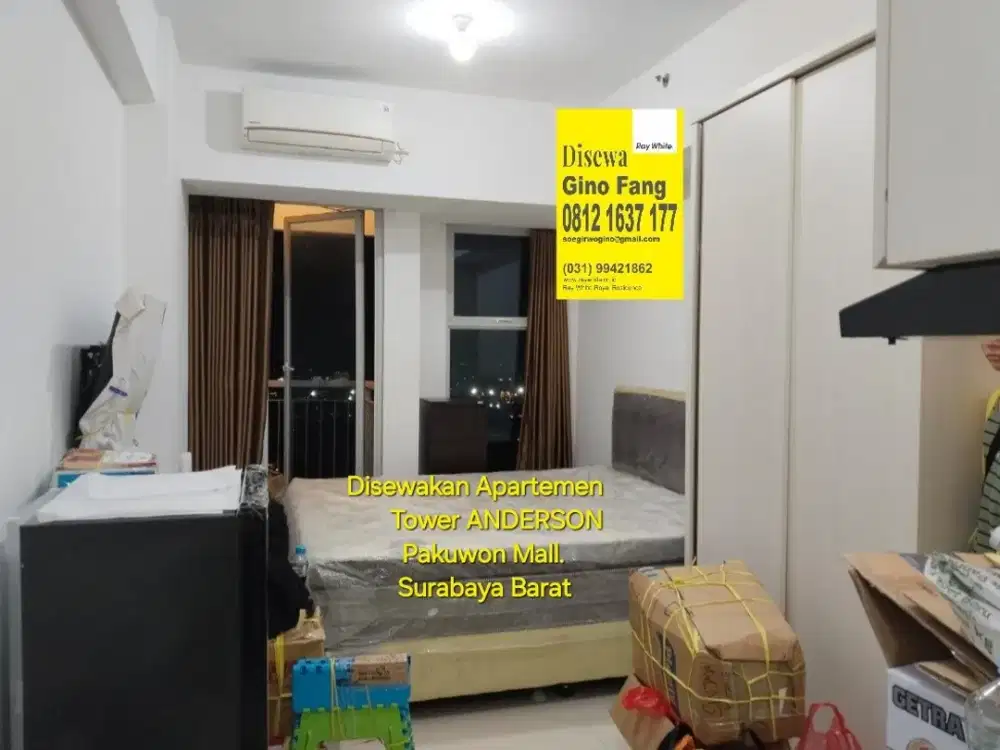 Disewakan Apartemen Anderson Pakuwon mall Surabaya Barat