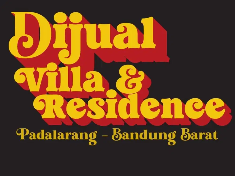 JUAL RUMAH VILLA BARU, PADALARANG, BANDUNG BARAT, KOTA BARU PARAHYANGAN,