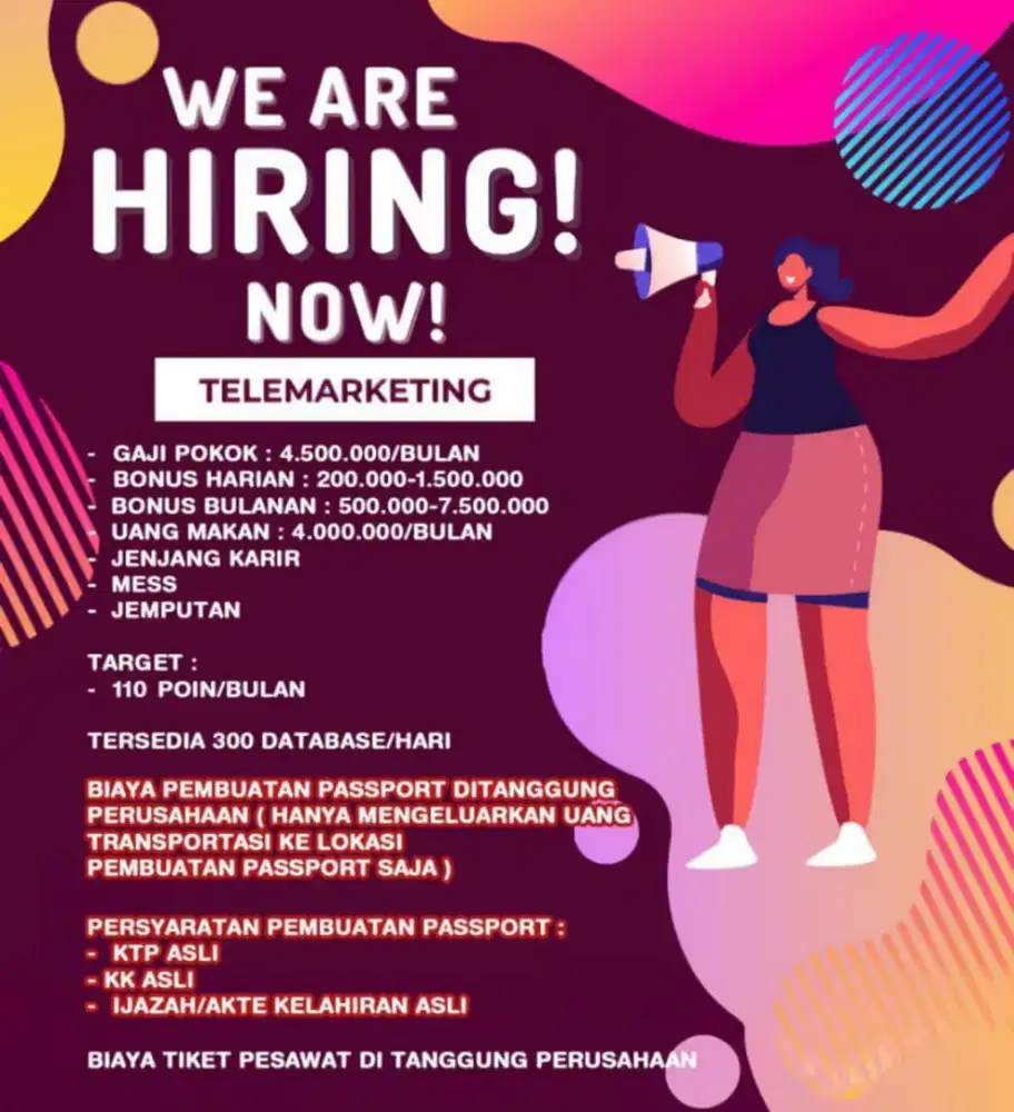 Dicari telemarketing